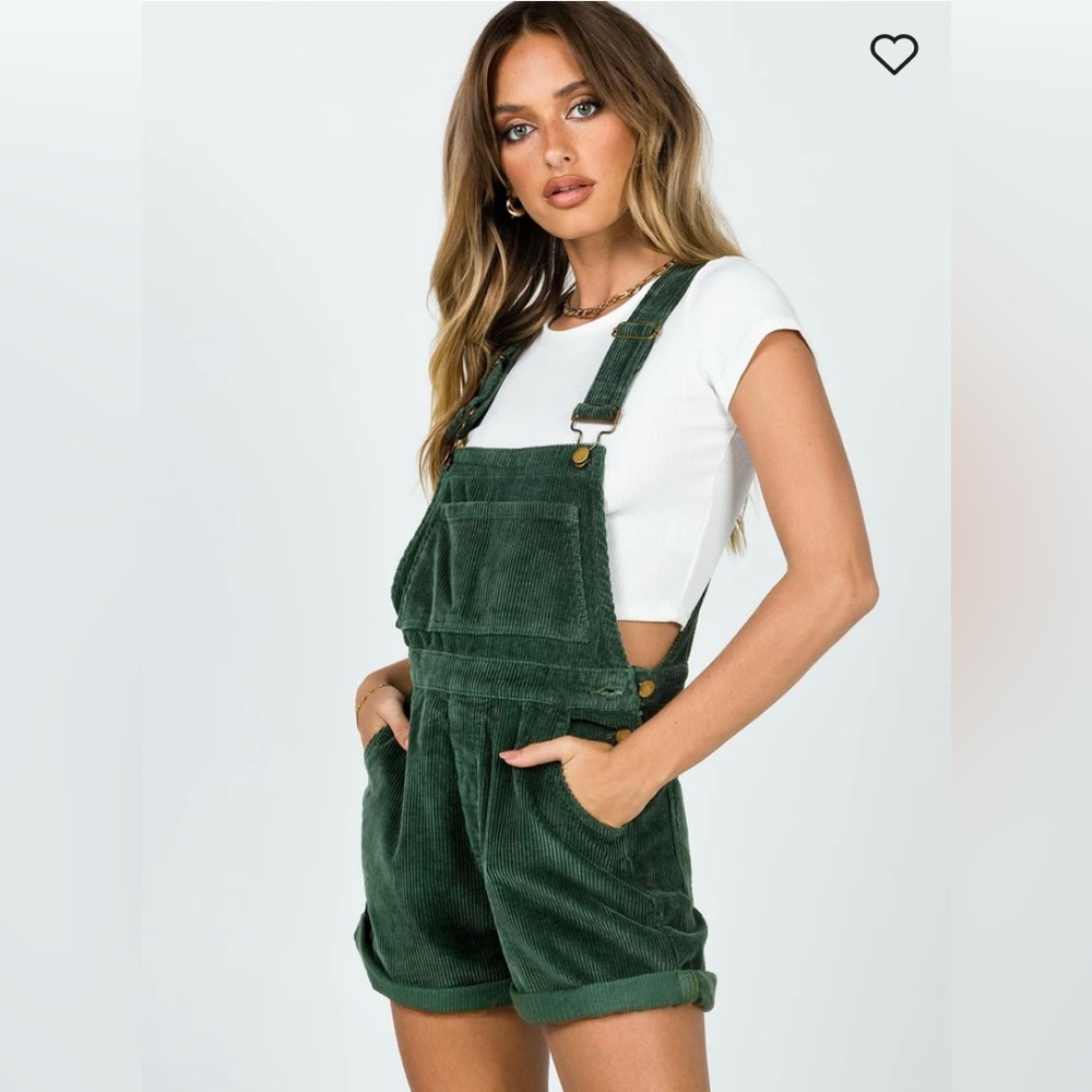 Princess Polly KACEY OVERALLS KHAKI